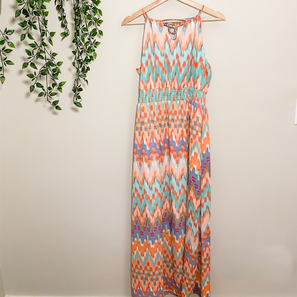 Maurices. Chevron Maxi Dress